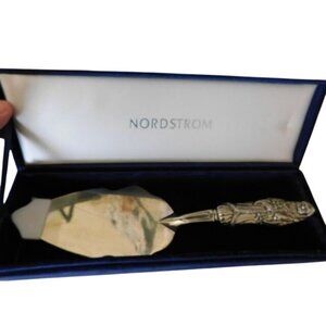 Godinger From Nordstrom Silver plate Santa Cake Server W/Box